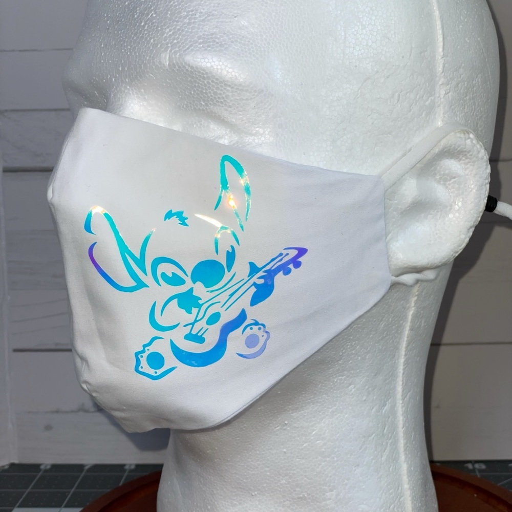 Disney Stitch face mask holographic